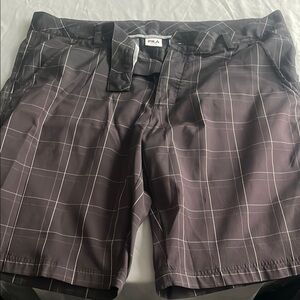 Fila Charcoal Checkered Shorts